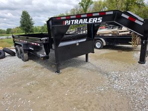 2027 PJ Trailers 16' Low‑Pro Dump Gooseneck (142174)