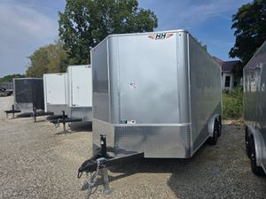 2026 H&H 8×16 Flat Top V‑Nose Enclosed Trailer (616796) 