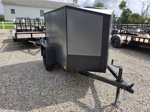 2027 Discovery Rover 4×6 Enclosed Trailer – Matte Charcoal Metallic (031232)