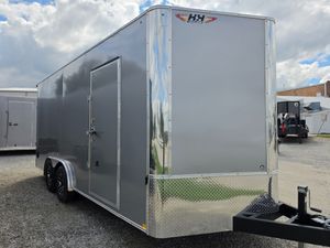 2027 H&H 8×18 Flat Top V‑Nose Enclosed Trailer (626640)