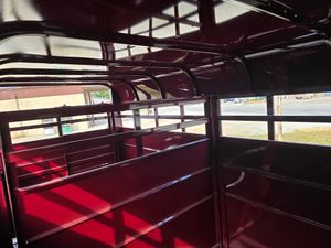 2025 S & S Dura‑Line 16’ Bumper Stock Trailer – Maroon w/ White Trim (115163)