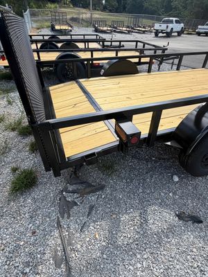 6.5X12 SQUARE TUBING DOVTAIL UTILITY TRAILER