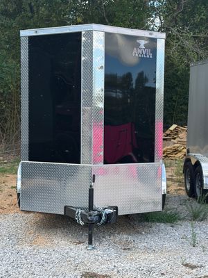 6X12 TANDEM ENCLOSED TRAILER (BLACK)