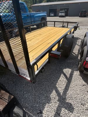 6.5X14 SQUARE TUBING FLAT UTILITY TRAILER