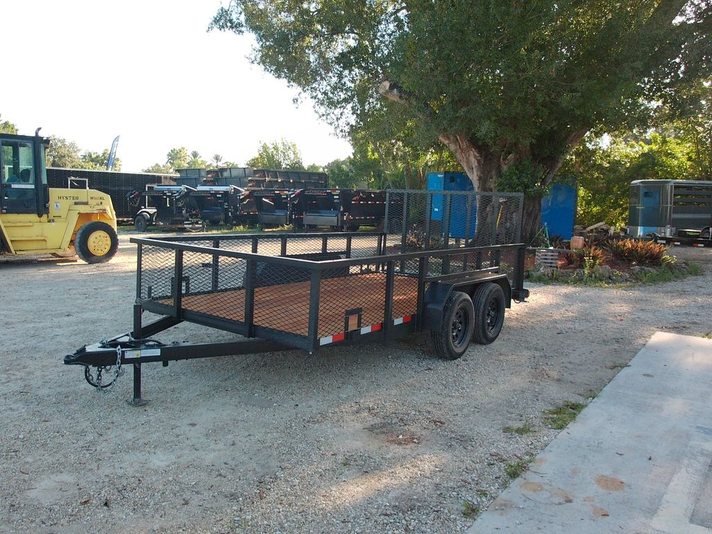 New 2027 Worldwide 7 x 14 2 ft Mesh Utility Trailer 7,000 lb GVWR — Trailer Tails LLC — view 1