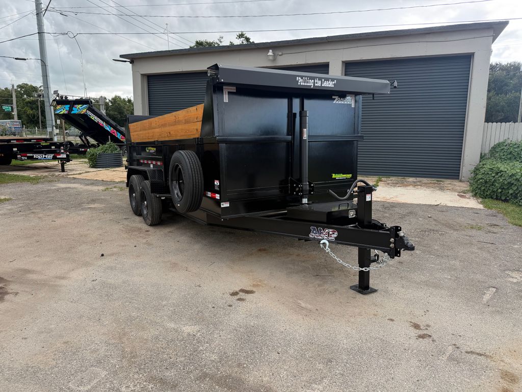 New 2026 AMP 7 x 16 Buildable Side Dump Trailer 16,000 lb GVWR — Trailer Tails LLC — view 1