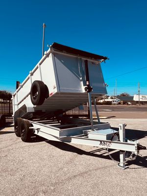 New 2026 AMP 7 x 14 High Side Dump Trailer 14k GVWR