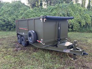 New 2026 AMP 7 x 14 High Side 14k Dump Trailer