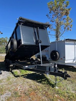 New 2026 AMP 6 x 12 High Side Dump Trailer 10k GVWR