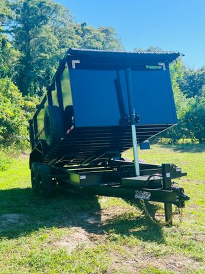 New 2026 AMP 7 x 14 High Side Dump Trailer 14k GVWR