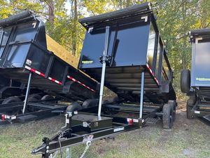 New 2026 AMP 6 x 12 High Side Dump Trailer 10k GVWR