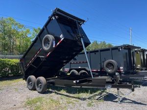 New 2026 AMP 6 x 12 High Side Dump Trailer 10k GVWR