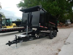 New 2026 AMP 6 x 12 High Side Dump Trailer 10k GVWR