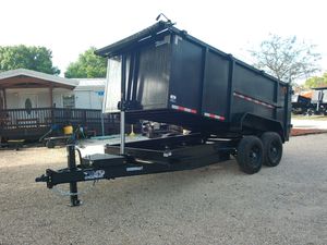 New 2026 AMP 7 x 14 High Side Dump Trailer 14k GVWR