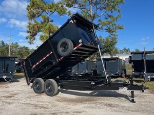 New 2026 AMP 7 x 14 High Side Dump Trailer 14k GVWR