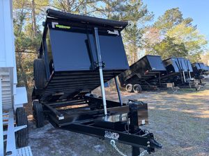 New 2026 AMP 7 x 14 High Side Dump Trailer 14k GVWR