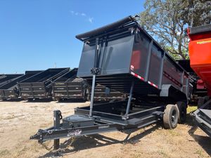 New 2025 AMP 7 x 14 High Side 14k Dump Trailer