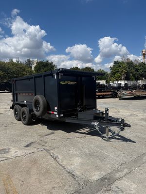 New 2026 AMP 6 x 12 High Side Dump Trailer 10k GVWR