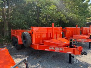 Unit 108 7x14 Caliber Dump Trailer rental near Lynchburg VA