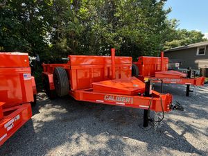 Unit 109 7x14 Caliber Dump Trailer rental near Lynchburg VA