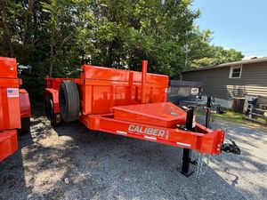 Unit 110 7x14 Caliber Dump Trailer rental near Lynchburg VA