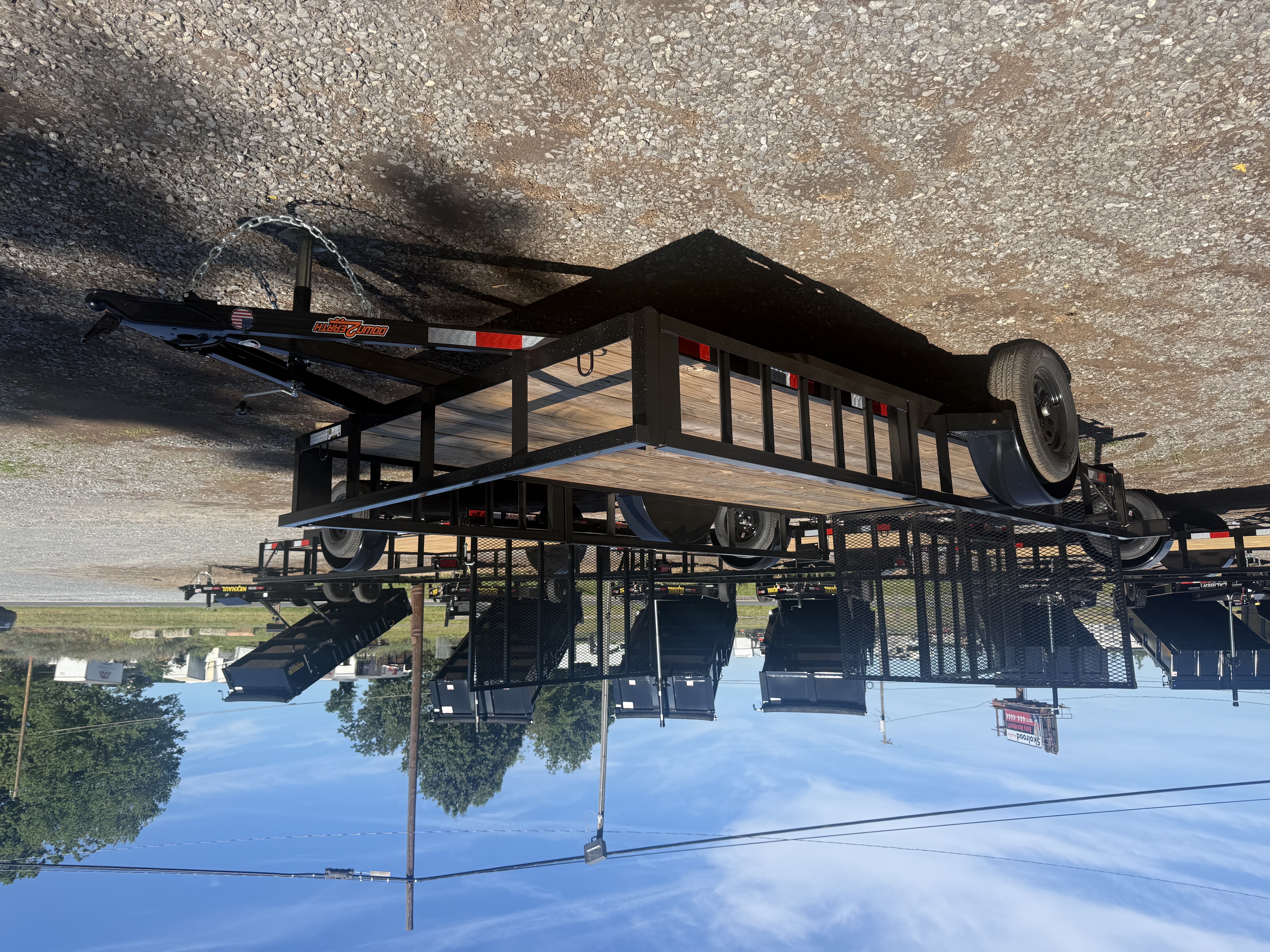 82x14 Single Axle Side Load ATV Style Ramps In Rails for sale near Lynchburg VA