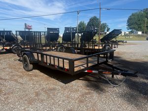 82x14 Single Axle Side Load ATV Style Ramps In Rails for sale near Lynchburg VA
