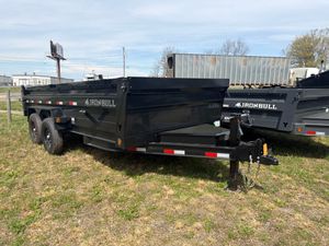 IRONBULL 7X16 DTB DUMP TRAILER 14K GVWR