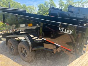 7x16 2 Sides Caliber 14K Dump Trailer for sale near Lynchburg VA