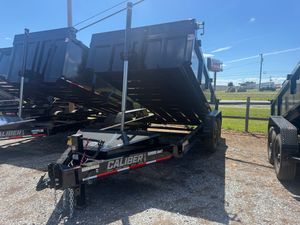 7x14 2 Sides Caliber 14K Dump Trailer for sale near Lynchburg VA